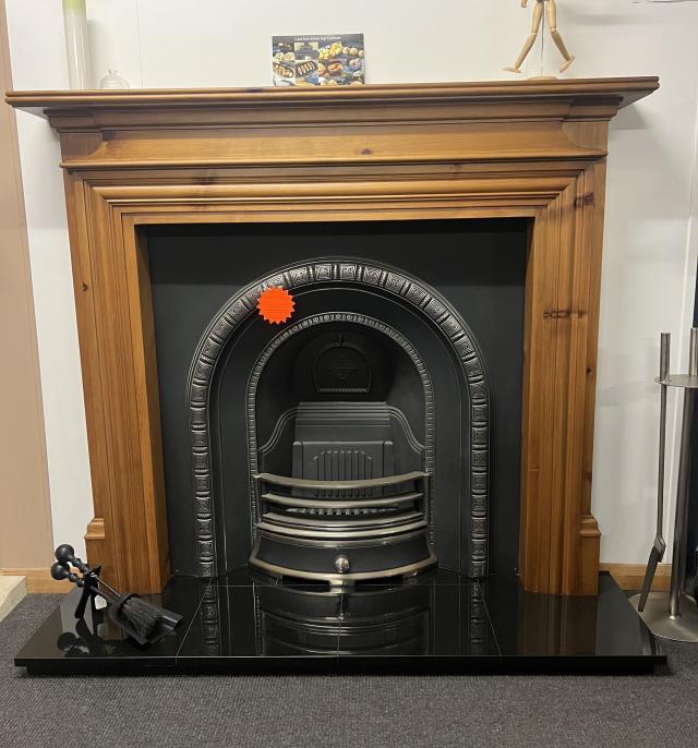Henley 54” surround, Cast Iron Arch Fireplace